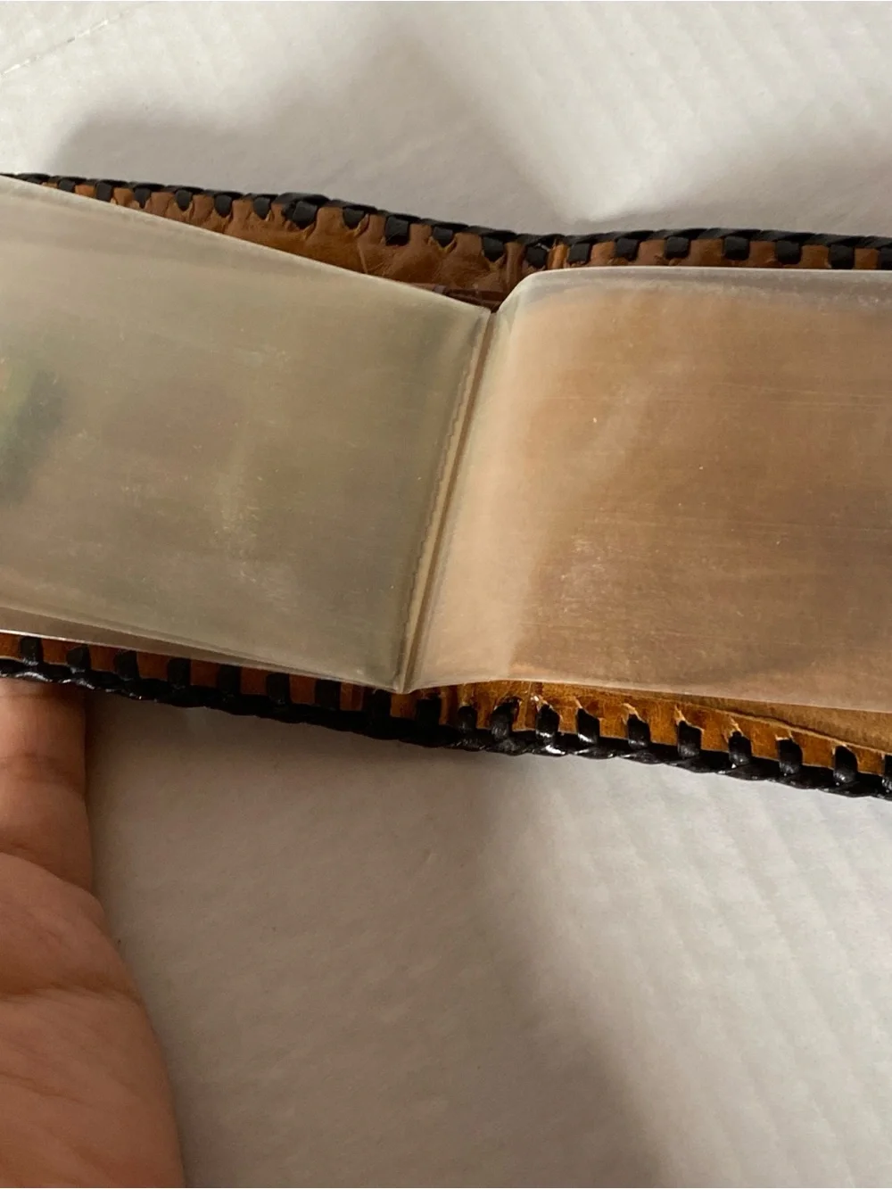 Vintage Style Guadalajara Mexico Handmade Bifold Wallet Leather & Detailed Horse